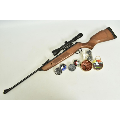 27 - A MK 6 .177' B.S.A. METEOR AIR RIFLE serial number ZE - 303959-12 fitted with a 3-9 x 40 scope, it s... 