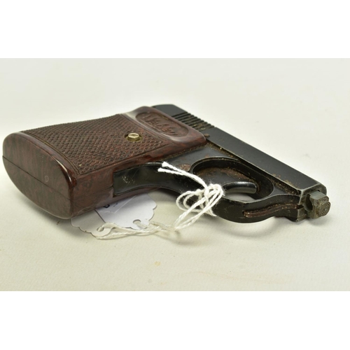 29 - AN ORIGINAL PATTERN .22'' RIM-FIRE BLANK, sliding block magazine, top venting Starting pistol by Web... 