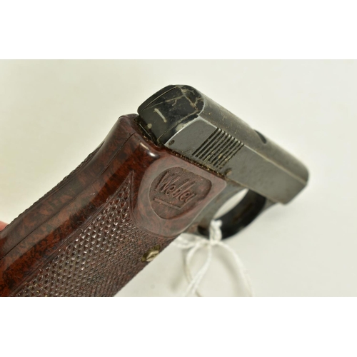 29 - AN ORIGINAL PATTERN .22'' RIM-FIRE BLANK, sliding block magazine, top venting Starting pistol by Web... 