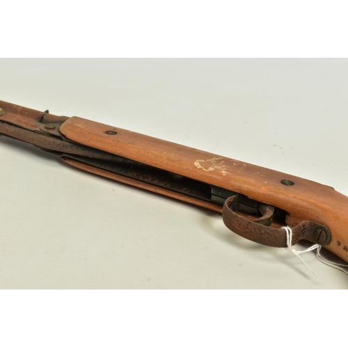 45 - A .177'' DIANA No 2 'GAT' TYPE AIR PISTOL in good working order complete with original breech plug, ... 