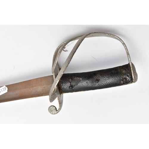 70 - A 1796 PATTERN? LIGHT CAVALRY TROOPERS SABRE, by Woolley & Co. blade length is approximately 84cm in... 