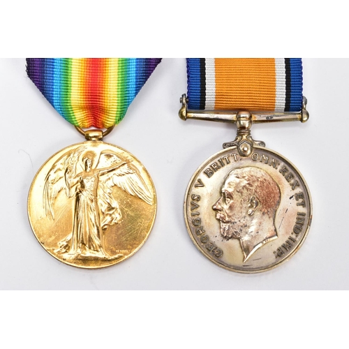 74 - A BRITISH WAR & VICTORY MEDAL pair of medals, named to 242563 Sjt A Mellor. West Riding Reg't, medal... 