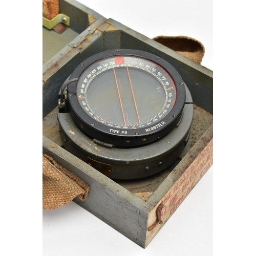 91 - A BOXED TYPE PS MILITARY  COMPASS, all complete as used in RAF Aircraft