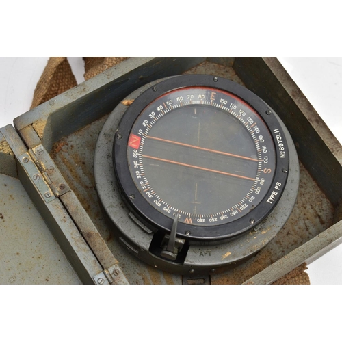 91 - A BOXED TYPE PS MILITARY  COMPASS, all complete as used in RAF Aircraft