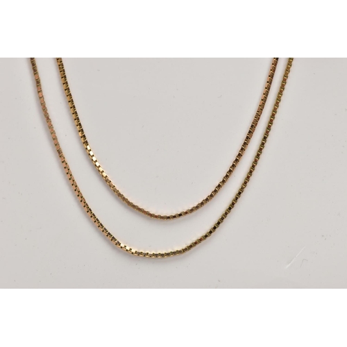 158 - A 9CT GOLD RING AND CHAIN NECKLACE, the band ring pave set with circular cubic zirconia to the front... 