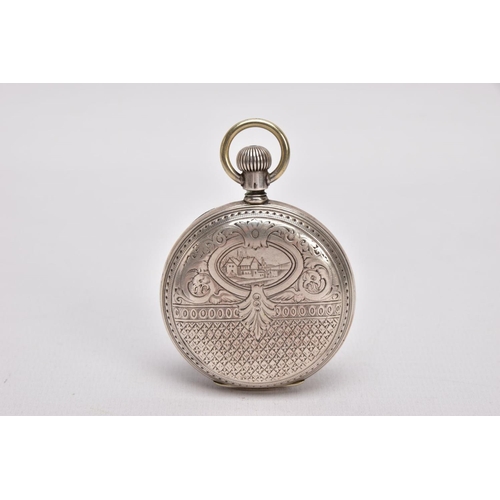 344 - A LONGINES FULL HUNTER POCKET WATCH, round white dial signed 'Longines', Roman numerals, outer minut... 