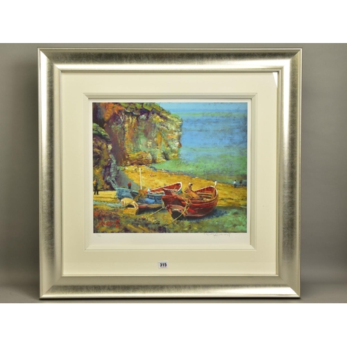 415 - ROLF HARRIS (AUSTRALIA 1930) 'FIGURES ON THE BEACH' signed limited edition print 34/195, no certific... 