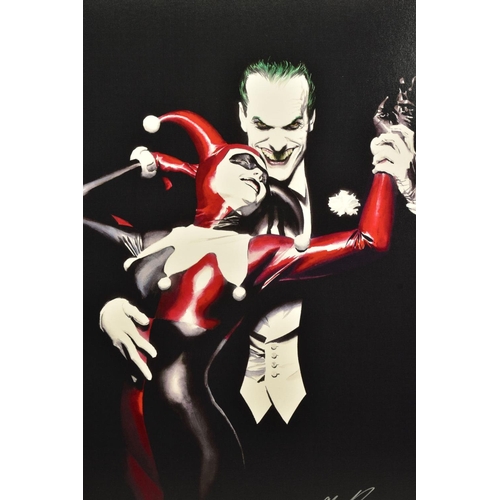 419 - ALEX ROSS (AMERICAN CONTEMPORARY) 'TANGO WITH EVIL' the Clown Prince and Harley Quinn, signed deluxe... 