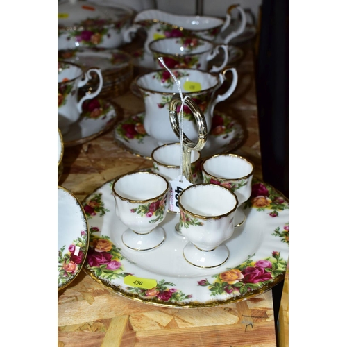 450 - ONE HUNDRED AND FORTY THREE PIECES OF ROYAL ALBERT OLD COUNTRY ROSES TEA/DINNERWARES, comprising tea... 