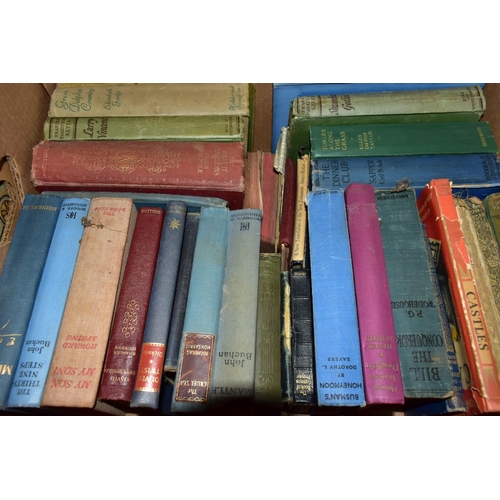 458 - BOOKS, a collection of approximately one hundred and twenty titles in four boxes to include thirty p... 