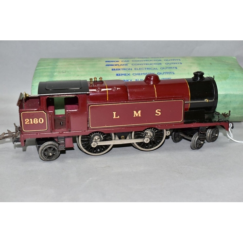 524 - A HORNBY 0 GAUGE NO 2 SPECIAL TANK LOCOMOTIVE, No 2180, L.M.S lined maroon livery (E220), appears co... 