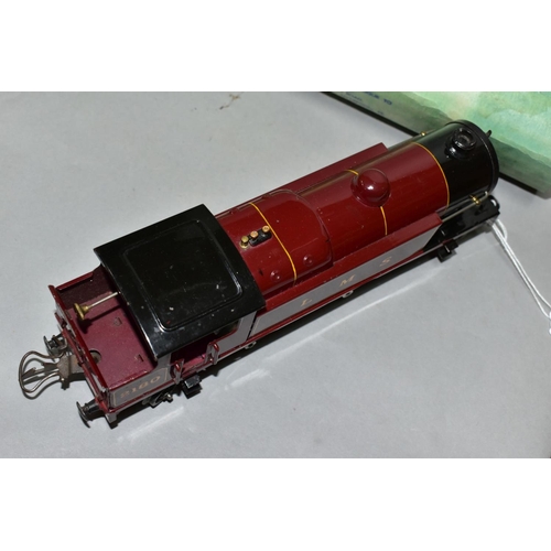 524 - A HORNBY 0 GAUGE NO 2 SPECIAL TANK LOCOMOTIVE, No 2180, L.M.S lined maroon livery (E220), appears co... 