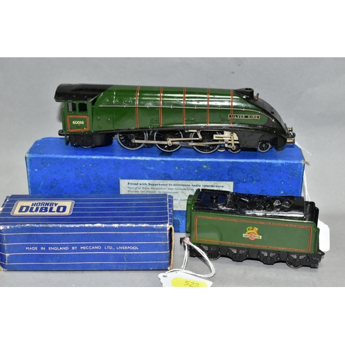 528 - A BOXED HORNBY DUBLO A4 CLASS LOCOMOTIVE, 'Silver King', No. 60016, B.R. Gloss green livery (EDL11),... 