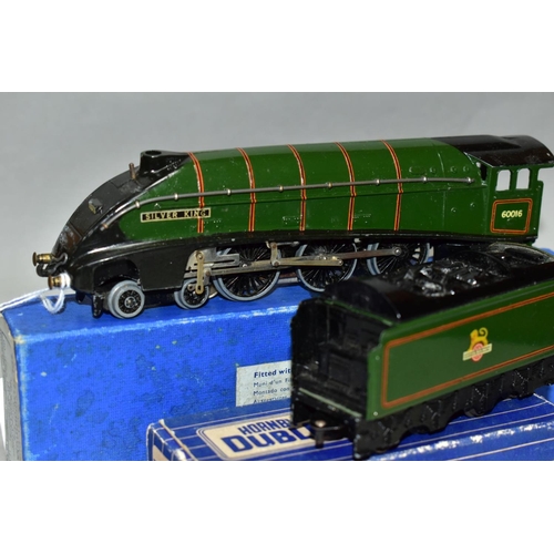 528 - A BOXED HORNBY DUBLO A4 CLASS LOCOMOTIVE, 'Silver King', No. 60016, B.R. Gloss green livery (EDL11),... 