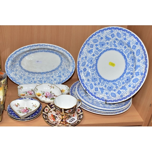 533 - THIRTEEN PIECES OF ASSORTED ROYAL CROWN DERBY, comprising a 2451 Imari pattern cup and saucer, sauce... 