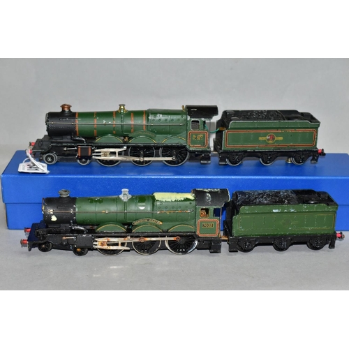 541 - TWO HORNBY DUBLO CASTLE CLASS LOCOMOTIVES, 'Bristol Castle' No 7013 (EDLT20) and 'Denbigh Castle' No... 