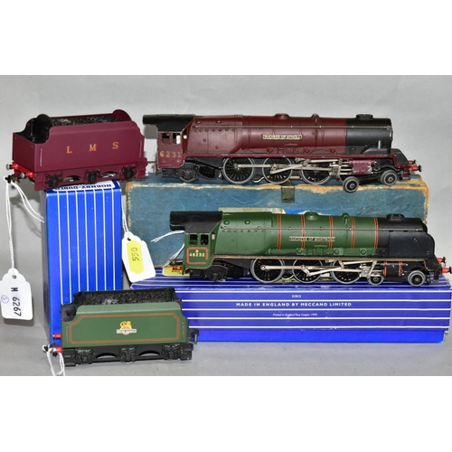 550 - TWO BOXED HORNBY DUBLO DUCHESS CLASS LOCOMOTIVES, 'Duchess of Atholl' No.6231, L.M.S. maroon livery ... 