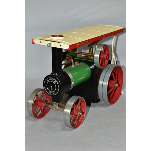 565 - AN UNBOXED MAMOD LIVE STEAM TRACTION ENGINE, NO. TE1A, not tested, has been used, missing driving ba... 