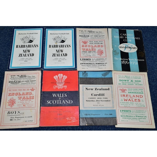 671 - RUGBY UNION PROGRAMMES, a collection of approximately one hundred and five Rugby Union Programmes da... 