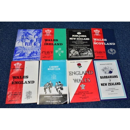 671 - RUGBY UNION PROGRAMMES, a collection of approximately one hundred and five Rugby Union Programmes da... 