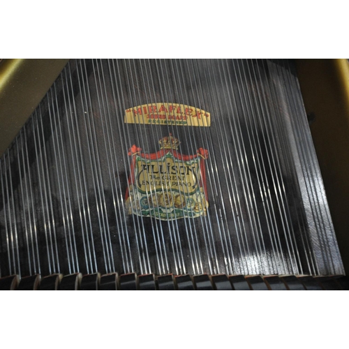1589 - AN ALLISON OF LONDON MAHOGANY 4FT4 BABY GRAND PIANO, serial number unknown, supplied by Harrods of L... 