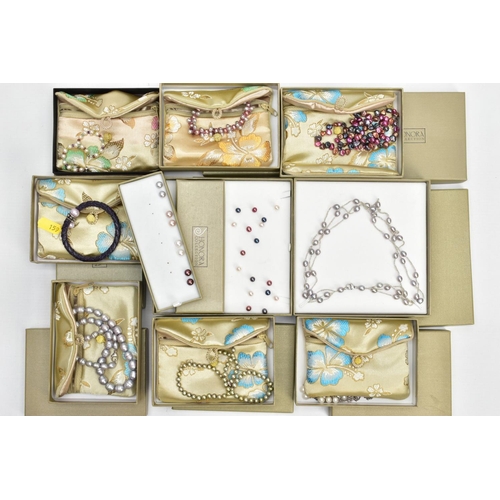 216 - A SELECTION OF HONORA JEWELLERY, to include five cultured fresh water pearl necklaces, four pairs of... 