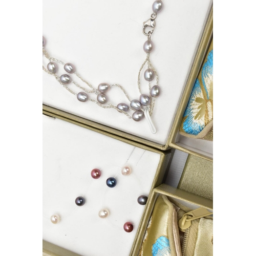 216 - A SELECTION OF HONORA JEWELLERY, to include five cultured fresh water pearl necklaces, four pairs of... 