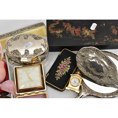 240 - AN ASSORTMENT OF COSTUME JEWELLERY, to include various watche (to include Sekonda and Pulsar), a whi... 