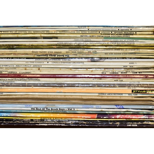 470 - TWO BOXES OF RECORDS, to include approximately sixty records and record sets, mainly classical music... 