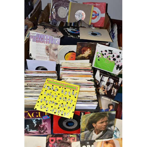 473 - TWO TRAYS  CONTAINING APPROX SIX HUNDRED 7in SINGLES MOSTLY FROM THE 1980s artists include Adam and ... 