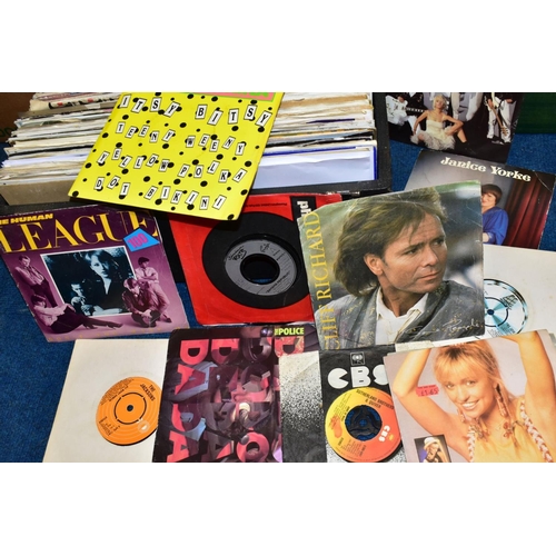 473 - TWO TRAYS  CONTAINING APPROX SIX HUNDRED 7in SINGLES MOSTLY FROM THE 1980s artists include Adam and ... 