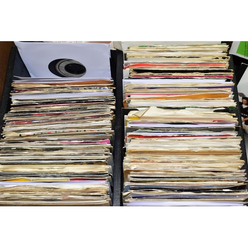 473 - TWO TRAYS  CONTAINING APPROX SIX HUNDRED 7in SINGLES MOSTLY FROM THE 1980s artists include Adam and ... 