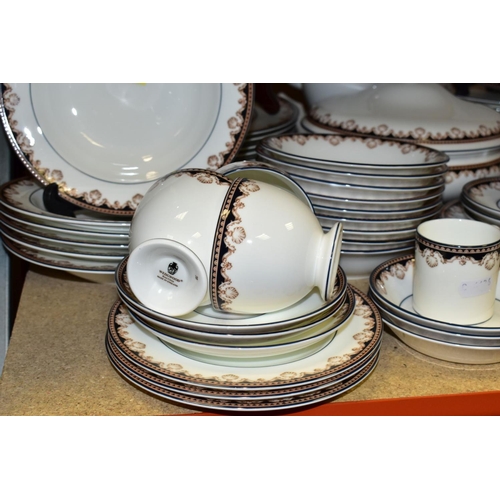 479 - A WEDGWOOD MEDICI PATTERN (R4588) DINNER SERVICE, comprising an oval meat plate, length 36cm, an ova... 