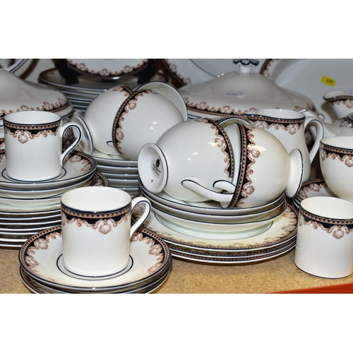 479 - A WEDGWOOD MEDICI PATTERN (R4588) DINNER SERVICE, comprising an oval meat plate, length 36cm, an ova... 