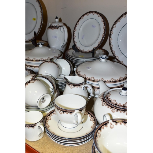 479 - A WEDGWOOD MEDICI PATTERN (R4588) DINNER SERVICE, comprising an oval meat plate, length 36cm, an ova... 