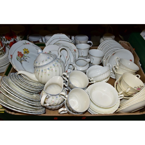 483 - FIVE BOXES OF ASSORTED CERAMICS, including Midwinter Stylecraft Oranges & Lemons coffee wares, J & G... 