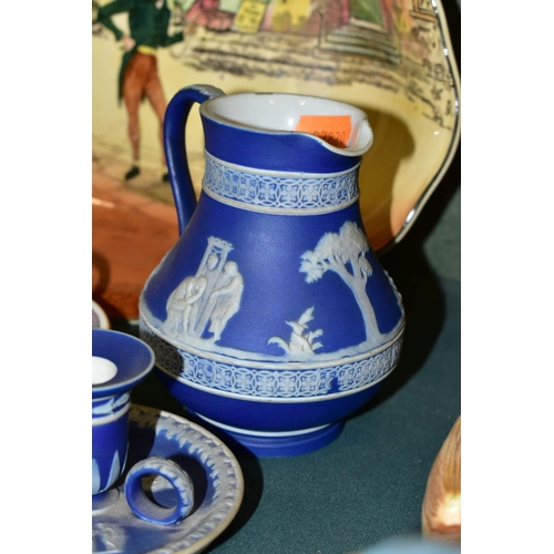 506 - A ROYAL WORCESTER BLUSH IVORY BUD VASE AND OTHER CERAMICS AND GLASS, the bud vase shape number G1015... 