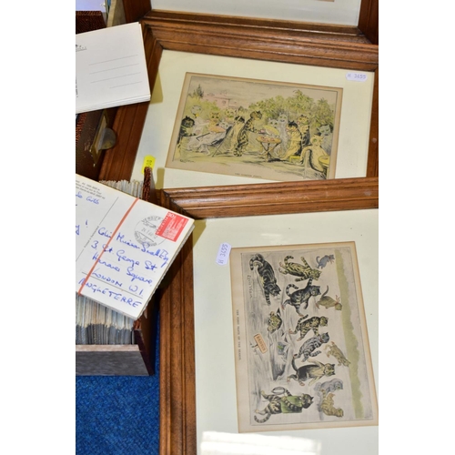 508 - POSTCARDS & PRINTS, four index file draws containing approximately 3200 - 3600 modern 'tourist' post... 