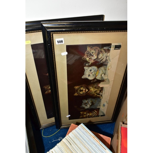 508 - POSTCARDS & PRINTS, four index file draws containing approximately 3200 - 3600 modern 'tourist' post... 