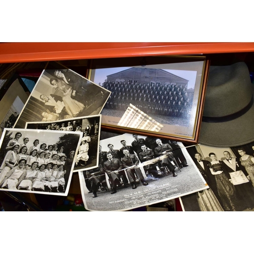 518 - THREE BOXES AND LOOSE METALWARES, EPHEMERA, CHRISTMAS DECORATIONS AND SUNDRY ITEMS, to include a lar... 
