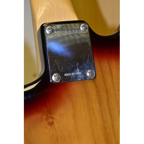 524 - A SQUIER AFFINITY STRATOCASTER in tobacco Sunburst with  scratchplate and pickup covers, rosewood fi... 