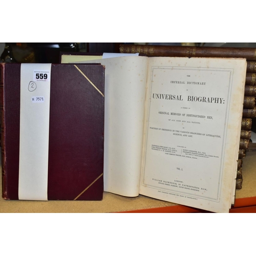 559 - BOOKS, Antiquarian titles comprising nine volumes of Cassell's History of England, Special Edition a... 