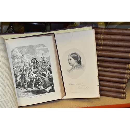 559 - BOOKS, Antiquarian titles comprising nine volumes of Cassell's History of England, Special Edition a... 