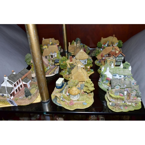 650 - THIRTEEN LILLIPUT LANE SCULPTURES FROM THE COLLECTORS CLUB, with deeds where mentioned, comprising Y... 
