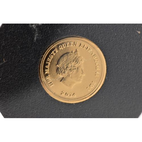 20 - A 'CENTENARY OF WORLD WAR ONE 1914-1918 ONE CROWN' GOLD COIN, dated 2014, within a Proctective case