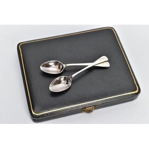 94 - A CASED SET OF SIX SILVER TEASPOONS, each of an old English pattern, hallmarked 'T Wilkinson & Sons'... 