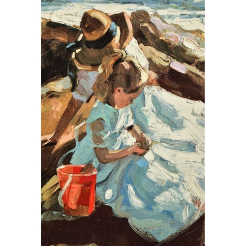 410 - SHERREE VALENTINE DAINES (BRITISH 1959) 'SHELL CATCHERS', a signed limited edition print of female f... 