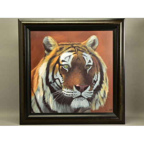 417 - JONATHAN TRUSS (BRITISH 1960) 'WATCHING YOU', a signed artist proof print of a Tiger, 1/20 with cert... 