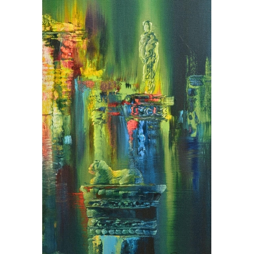 426 - PHILIP GRAY (IRELAND 1959) 'THE LOST CITY', a signed limited edition print of a ruined city, 3/195 w... 