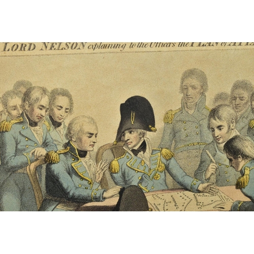 698 - LORD NELSON PRINTS, COMPRISING 'Lord Nelson explaining to the Officers the plan of attack previous t... 